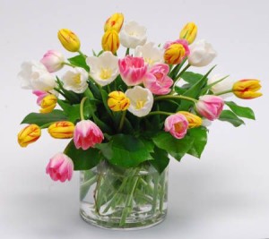 lawn and garden, a vase of tulips is like your own mini garden inside