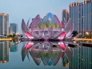 Lotus Inspired Conference Center in Wujin, China